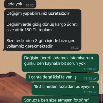 Canta_hanzade (Instagram) Yanlış Ürün Gönderimi Ve İlgisiz Müşteri Hizmetleri