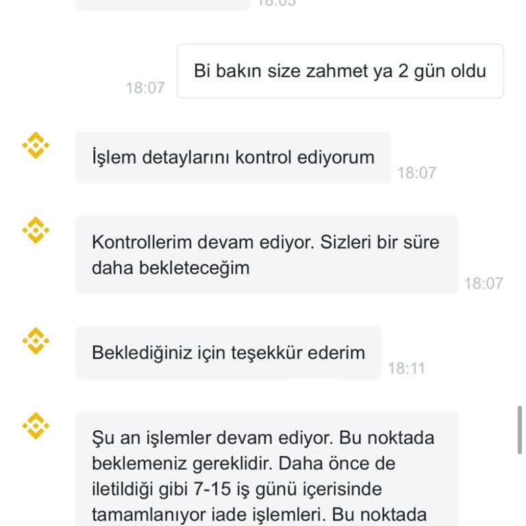 Binance TR'de USDT Transfer Sorunu Ve Uzun İade Süreci