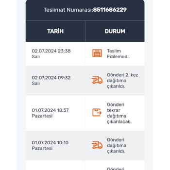 Sendeo Kargo Teslim Edememesi