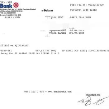 Denizbank Yd Sanal Pos Satış Açıklamasıyla Hesabımdan Para Çekiyor.