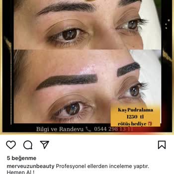 Merve Uzun Beauty Pudralama İşlemi Öncesi Kendi Kaşımın İnceltilmesi