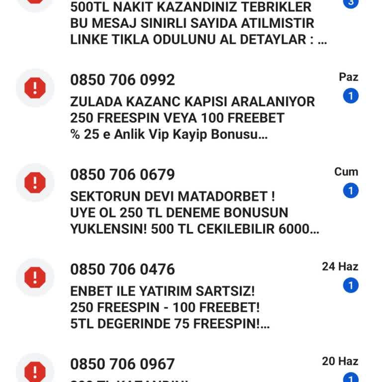 Betgaranti Best10 SMS Atarak Tacizde Bulunuyor