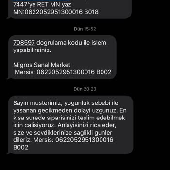 Migros Sanal Market Sipariş
