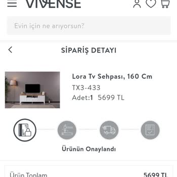 Vivense Ürün Teslimat Sıkıntısı