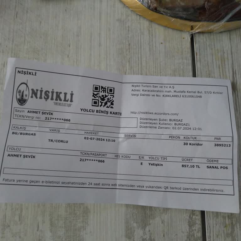 Nişikli Turizm Nişikli Seyahat'in Burgaz-Çorlu Seferinde Yaşanan Sorunlar