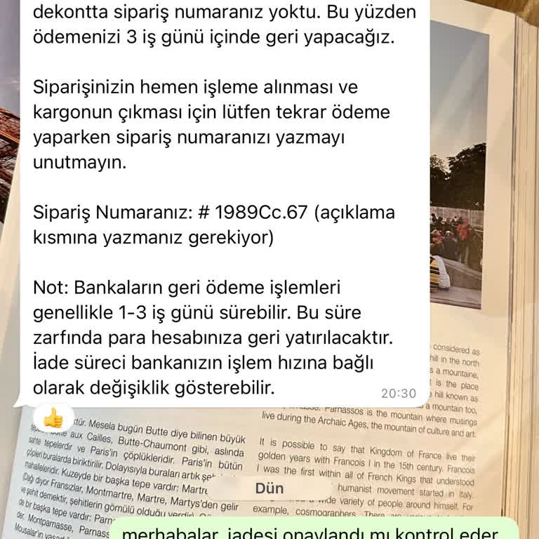 Maliav Butik (instagram: maliavdesign) Ürünün Para İadesi Yapılmadı