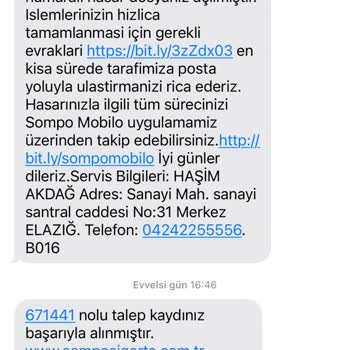 Sompo Sigorta Müşterisi Olmadığım Halde Sürekli Arıyor, Mesaj Atıyor!