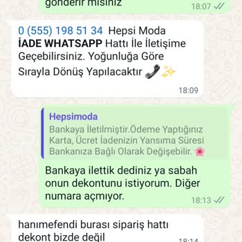 Hepsi Moda Satış İptali Olmasına Rağmen Para İadesi Yapmıyor!