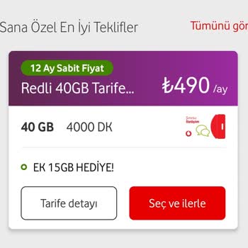 Vodafone Un Çok Yüksek Fiyatlara Taahhüt Yenilemesi