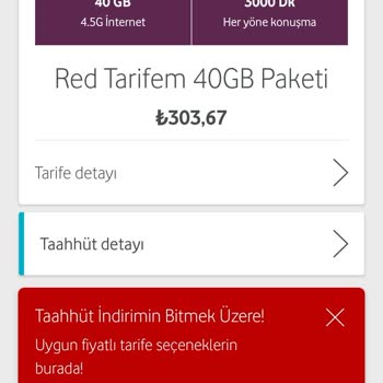 Vodafone Un Çok Yüksek Fiyatlara Taahhüt Yenilemesi