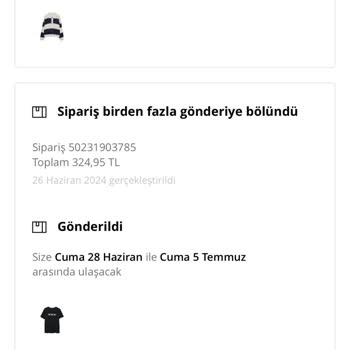 Stradivarius İptal Edilen Sipariş