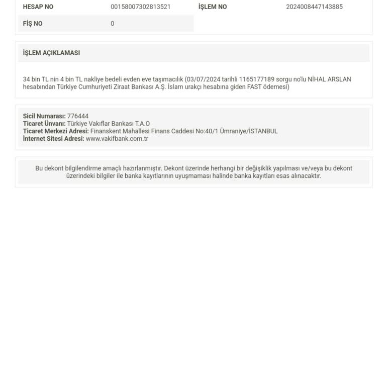 Gentaş Eşyamı Nakliyesini Yapmadı Ayrıca Paramı Da Aldı