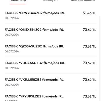 Facebook İznim Olmadan Kartımdan Para Çekti