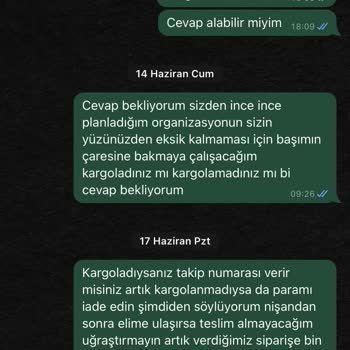 Blue Sky Organizasyon Gördüğüm En Sorumsuz Ve Umursamaz Firma.