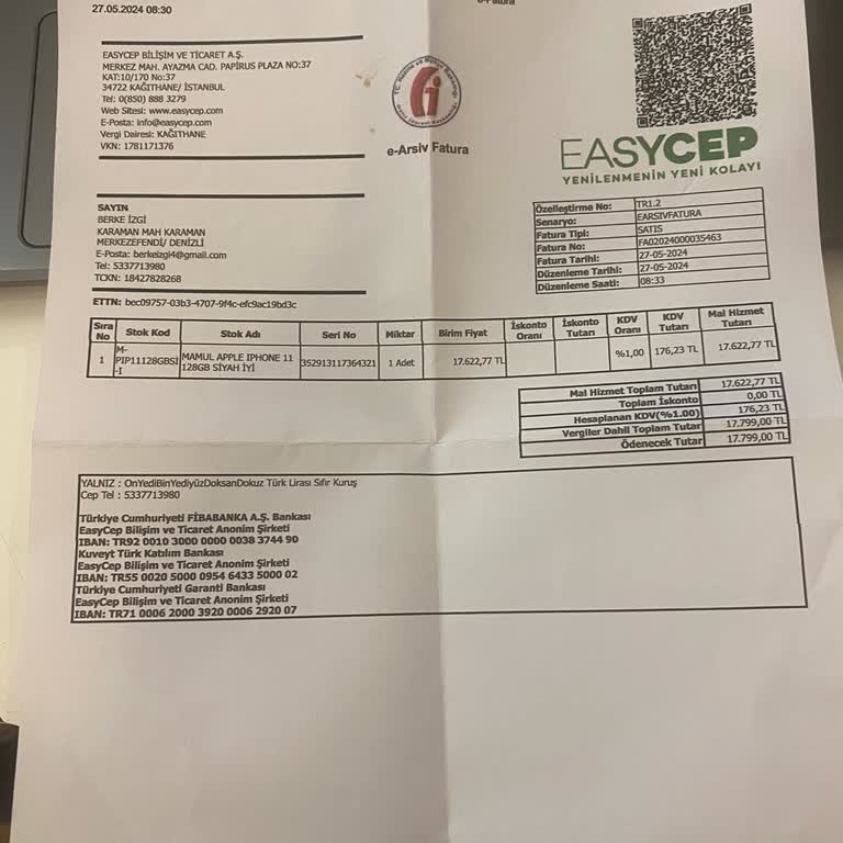 EasyCep Para İadesi Sorunu