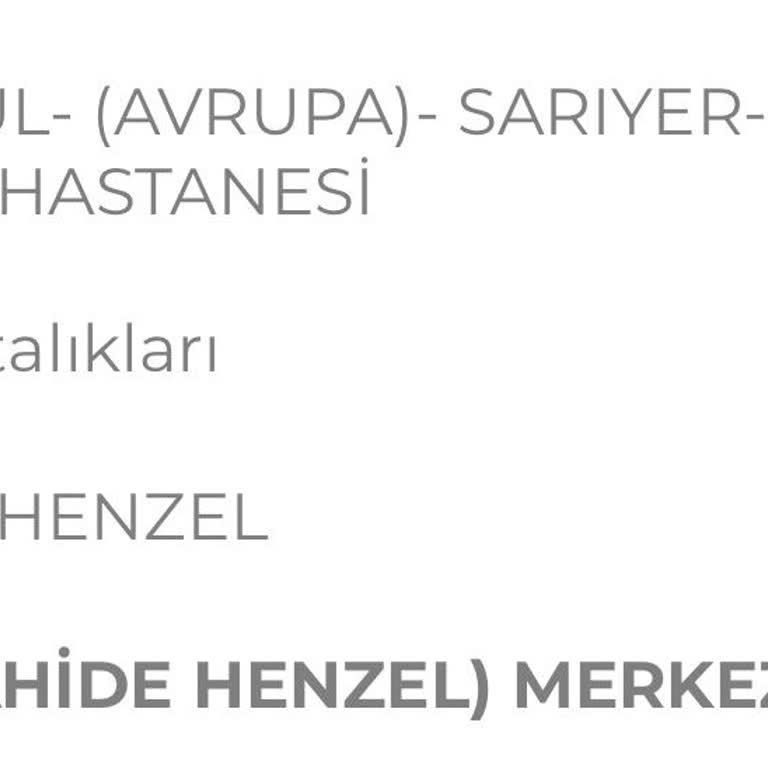 İstinye Devlet Hastanesi Hastane Deneyimi Değerlendirmesi