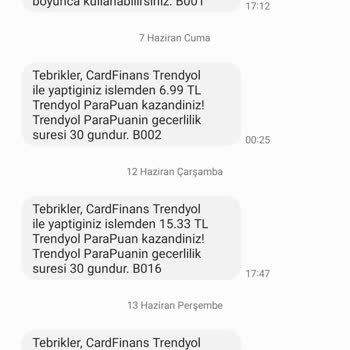 CardFinans Trendyol Kredi Kartı Para Puanları Kullandırtmıyor