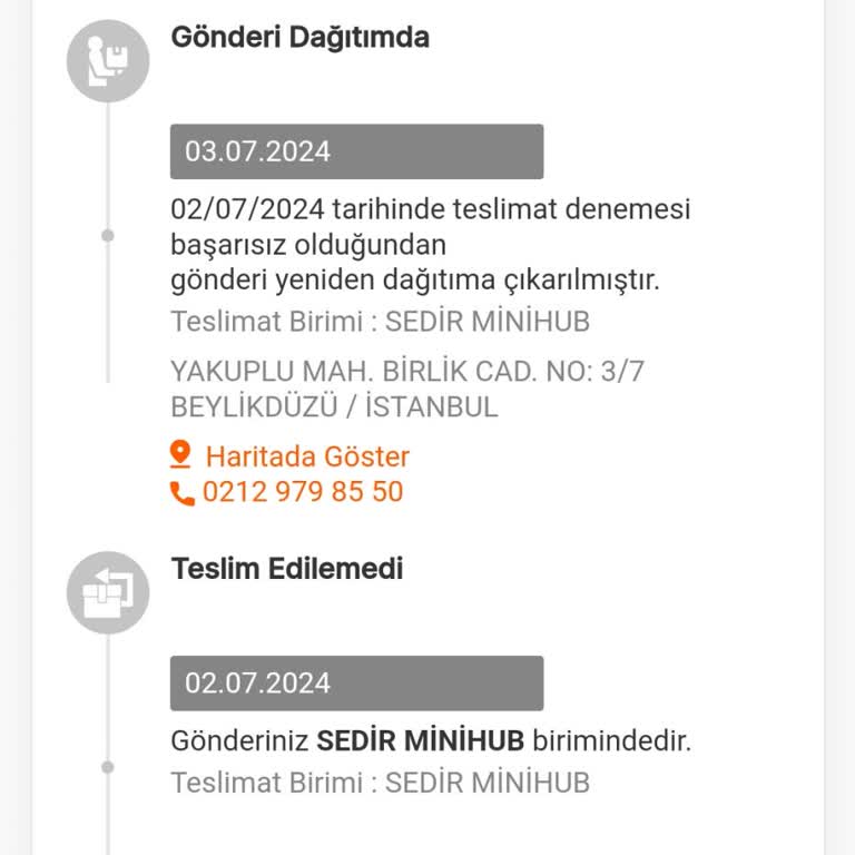 MNG Sedir Minihub Şubesi Tembelliği