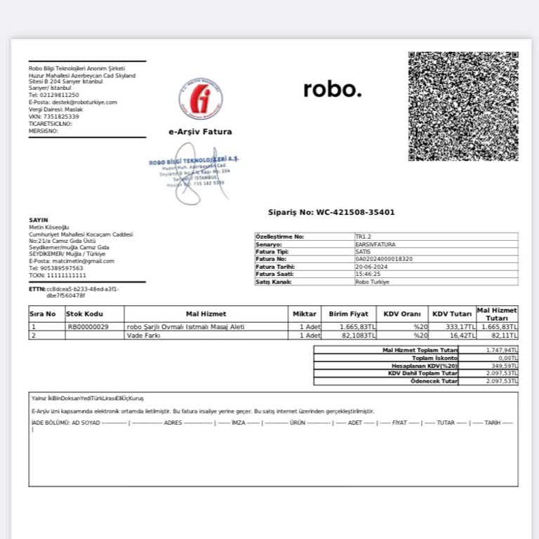 Robo İade Kodu Alamıyorum. Telefonlar Açılmıyor