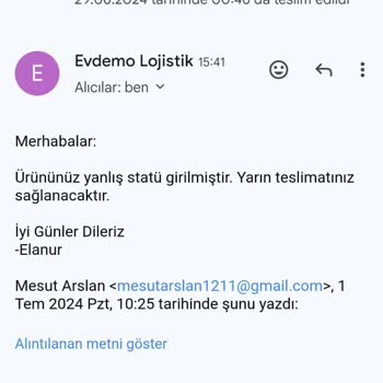 Koçtaş Ve Evdemo Lojistik Pişmanlık Maalesef