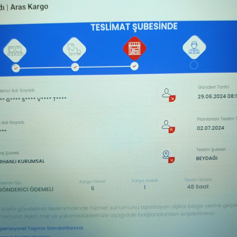 Aras Kargo Gününde Getirilmeyen Kargonun Tekrar Getirilmemesi