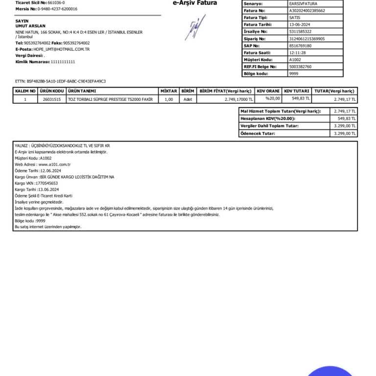 A101 Ekstra İnternet Alışverişi Pişmanlıktır