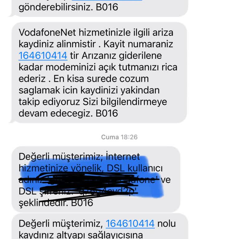 Vodafone Ev İnternet Sorumsuzluk