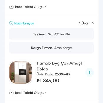 A101 Teslim Edilmeyen Ve Güncellenmeyen Ürün Sayfası
