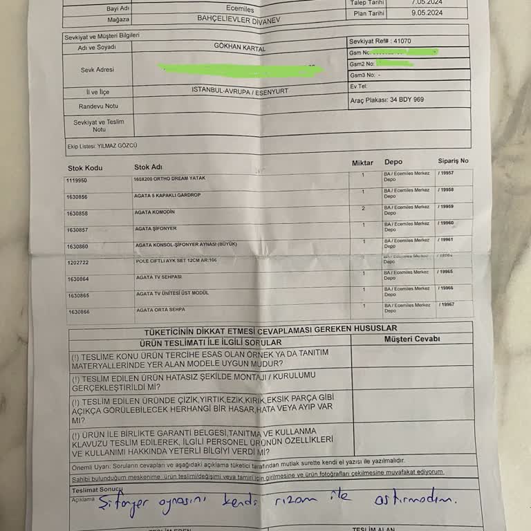 Divanev Küflü Yatak Başlığı Ve İlgisiz Hizmet