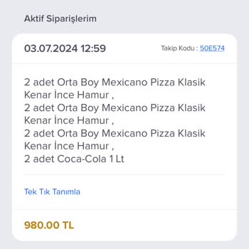 Domino's Siparişi Düzgün Göndermiyor
