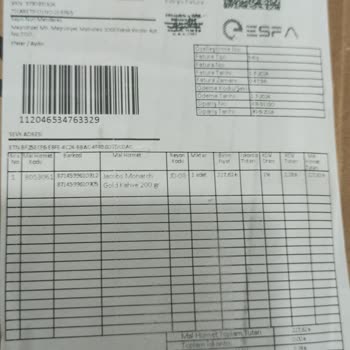 Jacobs Eksik Gelen Ürünler