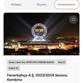 Passolig Fenerbahçe Kombine Yenileme