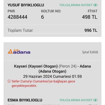 As Adana Firması Ve Obilet İle Yaşadığım Sorunlar