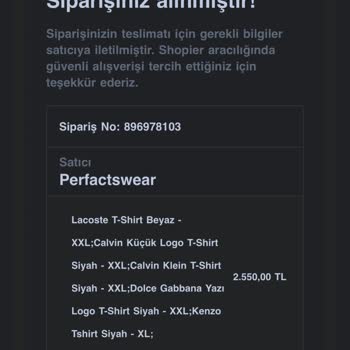 Shopier Perfactspremium Yanlış Ürün