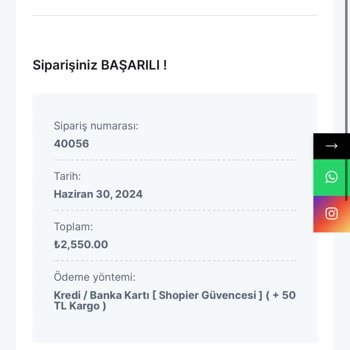 Shopier Perfactspremium Yanlış Ürün