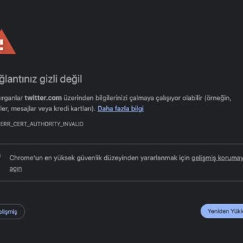 TurkNet Sertifika Hatası (Sadece Youtube.com, Twitter, Instagram Vs.)