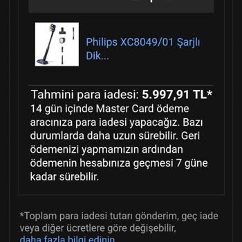 ￼ Amazon Ve Philips Elektrikli Süpürge Mağduriyeti