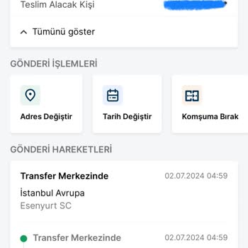 Trendyol Express Esen Şube Ürünümü Bekletiyor