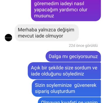 Merven Akyüz Tesettür Giyim Yanıltıcı İade Politikası Ve Kusurlu Ürün Sorunu