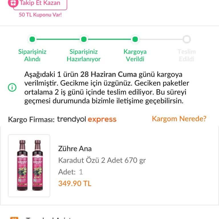 Trendyol Express Kargomu Teslim Etmiyor
