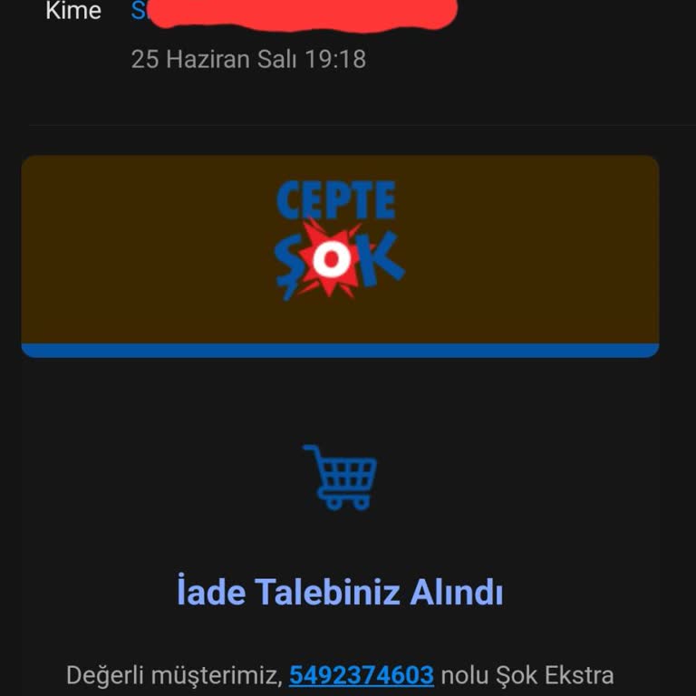 Şok Marketler Şok Ekstra İade Kargo Kodu Verilmiyor...!