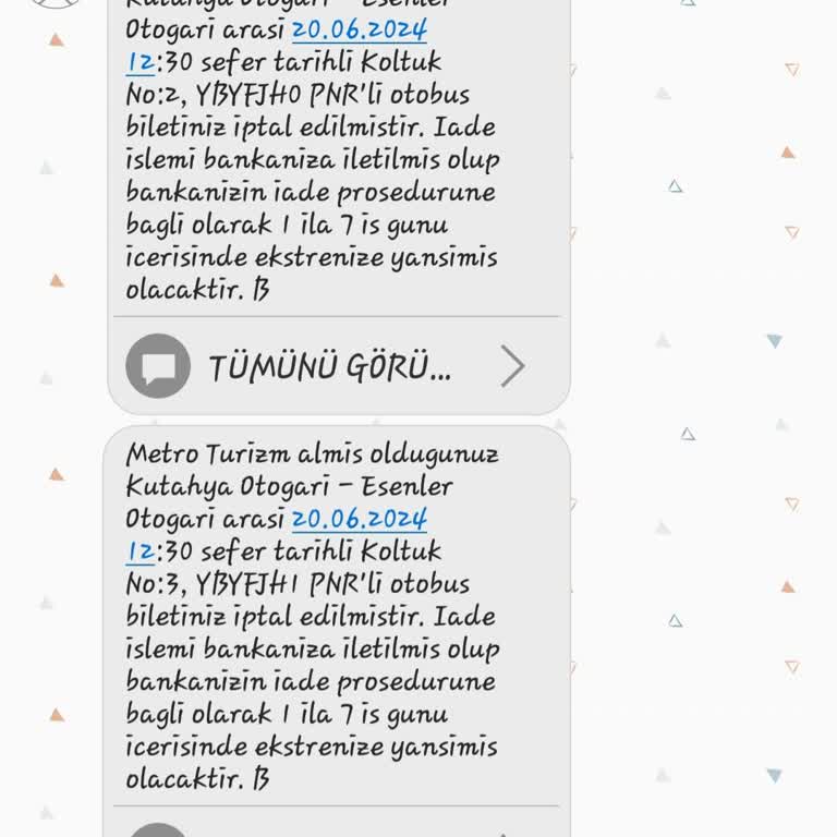 Obilet Metro Turizm İptal Edilen Biletin İadesini Yapmıyor