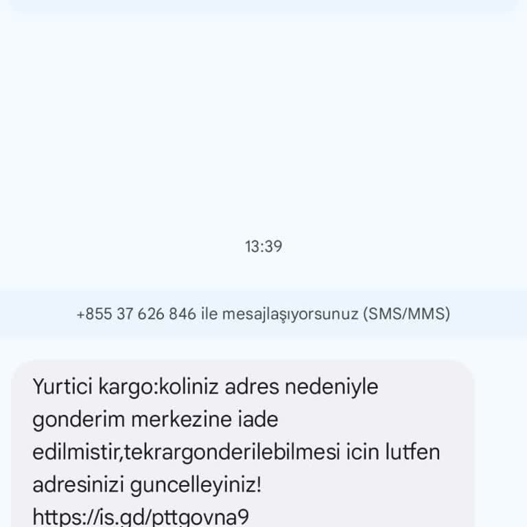 Newpttgov. Top Kargo Adıyla Gelen Mesaj!