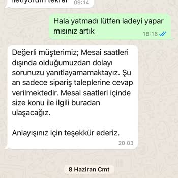 Modavina İade Parasını Yatırmıyor