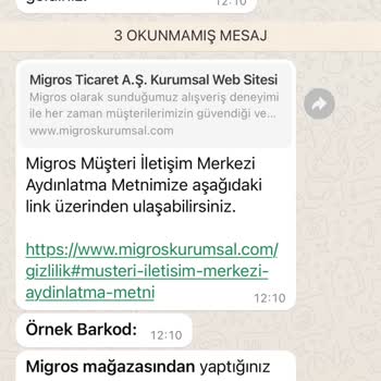 Migros'ta Satılan İndirimli Maden Suyu Sorunu
