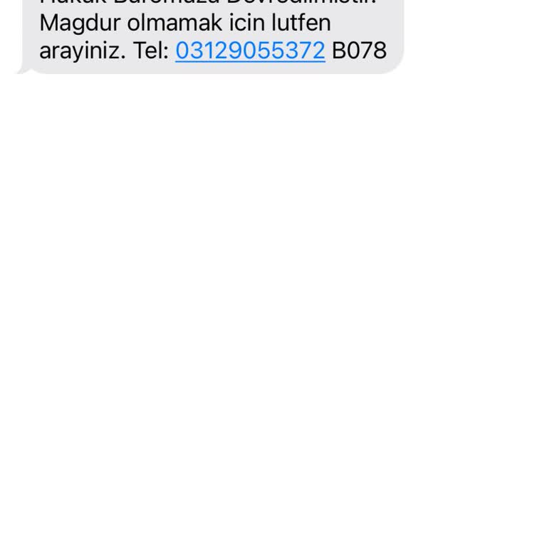 T.SUNBUL HUKUK (SMS) Yanıltıcı Hukuk Bürosu Mesajları Hakkında Şikayet