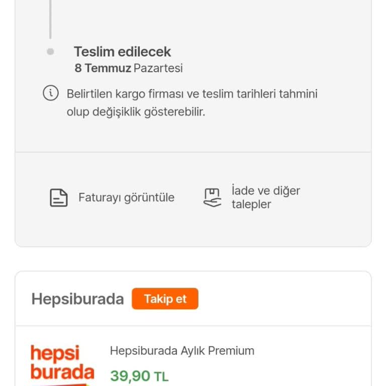 Hepsiburada Premium Üyeliği Hakkında Şikayet