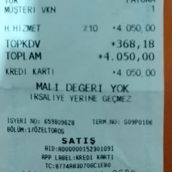 Forum Yaşam Hastanesi (Mersin) Söylenen Fiyat İle Alınan Fiyatın Farklı Olması