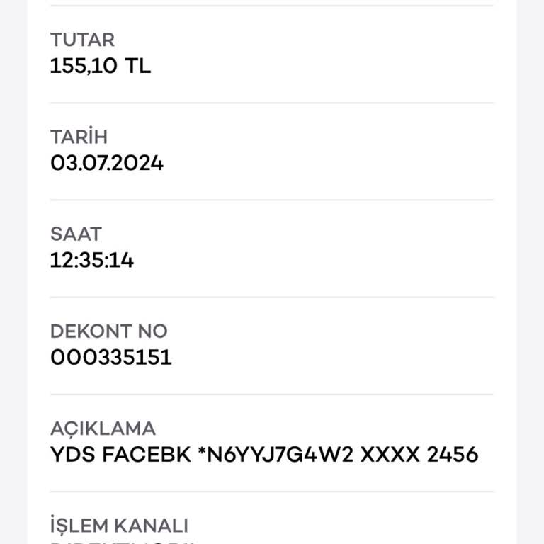 Facebook Bilgim Dışında Para Çekmiş