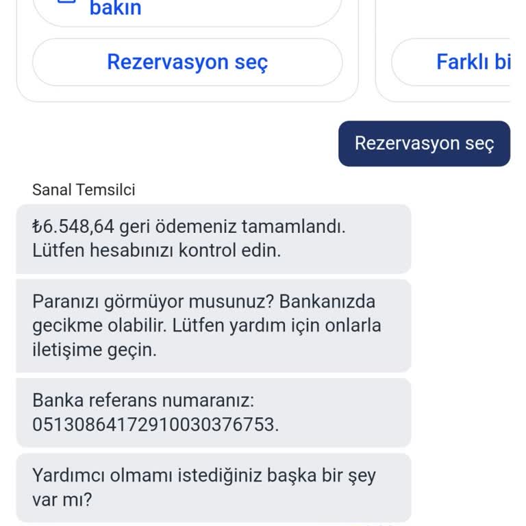 Hotels.com Rezervasyon İptal İadesi Mağduru Param Hesabıma Gelmedi